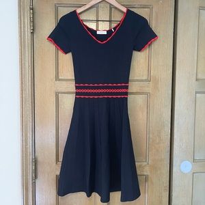 Sandro Navy sweater dress